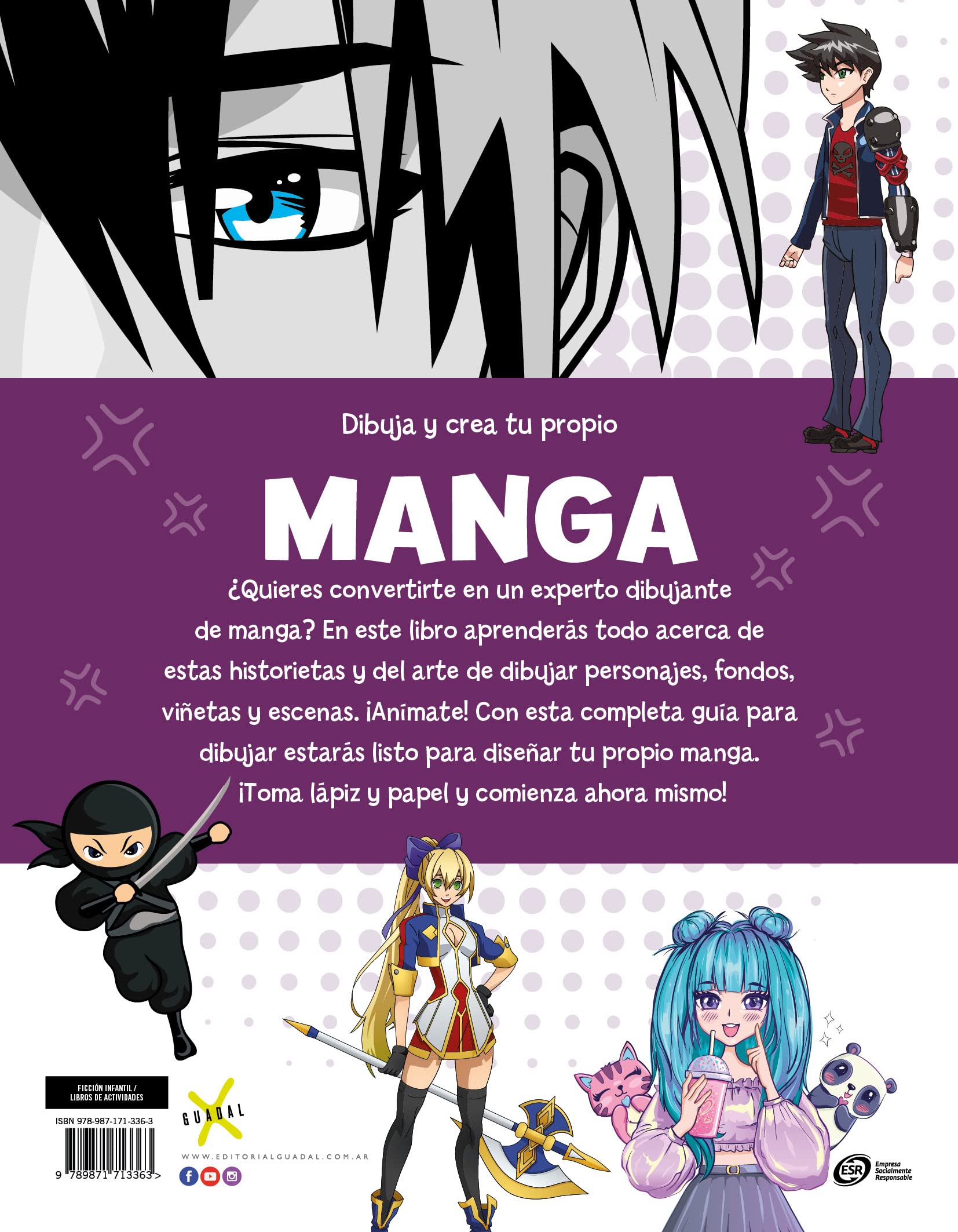 Dibuja y crea tu propio manga/ Draw and create your own manga: Guía Para Principiantes/ Beginner's Guide
