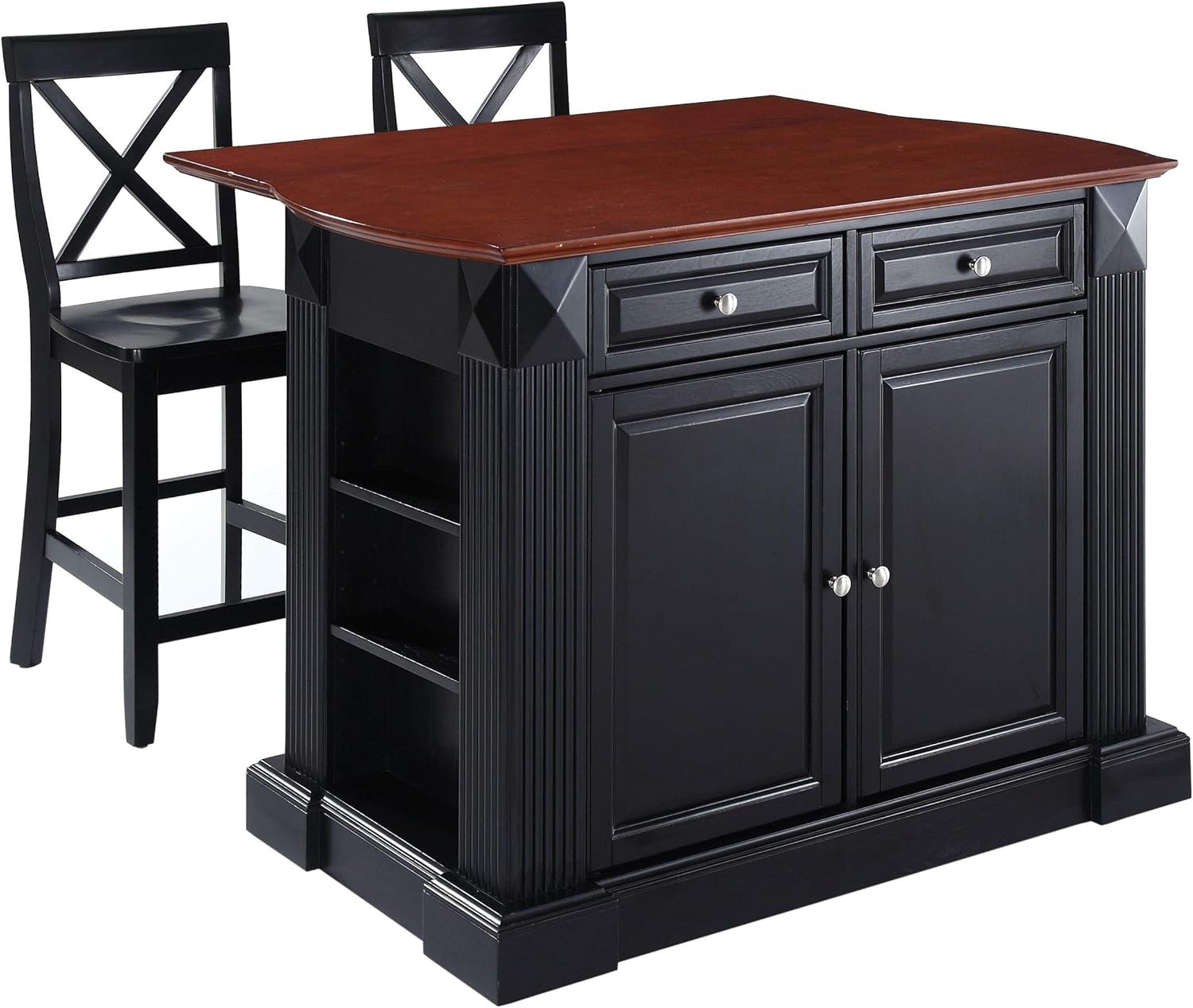 Crosley Furniture Drop Leaf Kitchen Island/Breakfast Bar