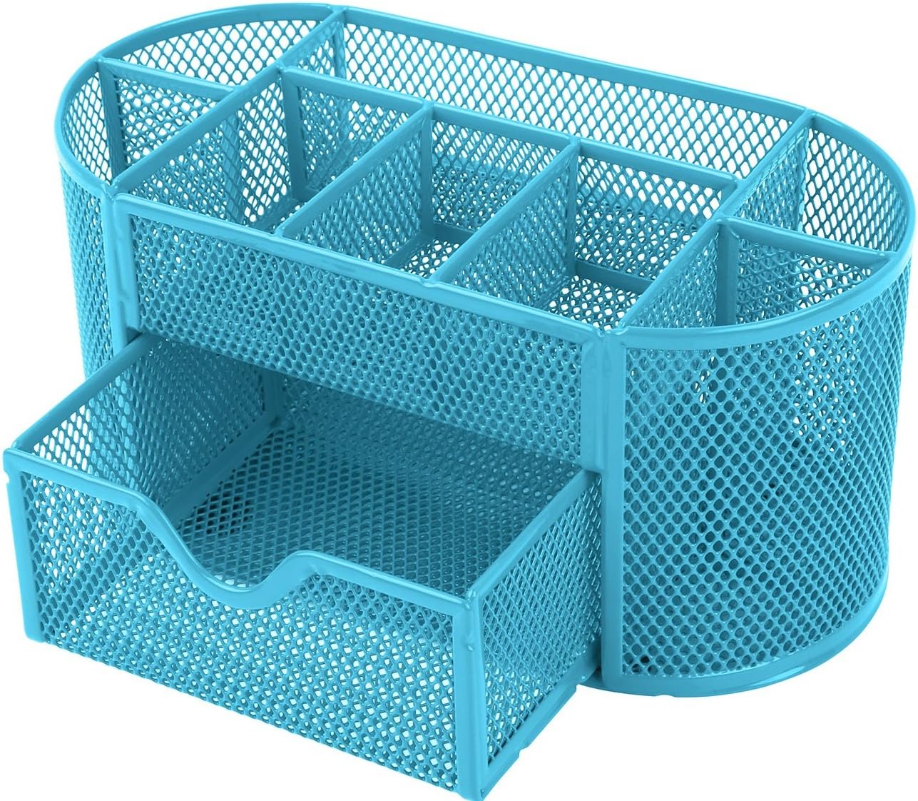 GPCT Office School Home/Teacher Supplies Mesh Desk Pen Organizer Blue