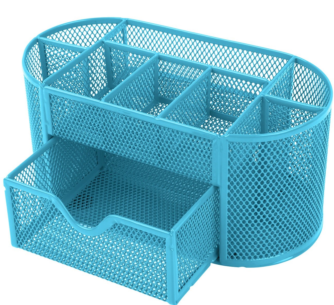 GPCT Office School Home/Teacher Supplies Mesh Desk Pen Organizer Blue