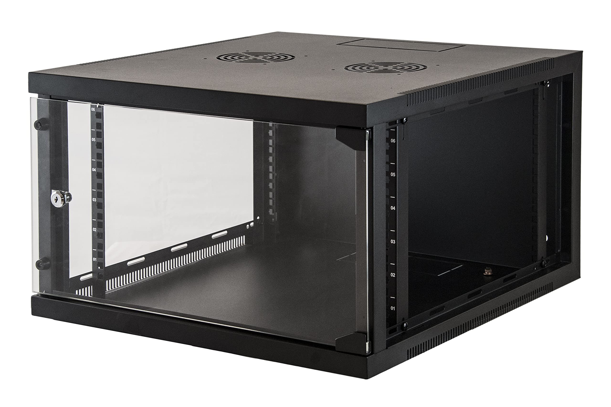 'Link lk1907u66 N Armario Rack 19 6 Unidad de Pared 350 x 540 x Profundidad 600 mm, Negro