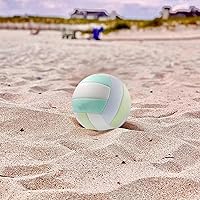 Vista 2 de MYCENSE Balón de voleibol de playa oficial tamaño 5, pelota de voleibol de voleibol interior para adolescentes, color azul
