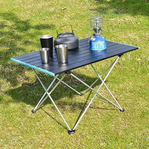 Miniatura 2 de Mesa plegable al aire libre de aluminio mesa de playa picnic camping casual barbacoa mesa portátil Rv con ultra luz para soporte de aluminio
