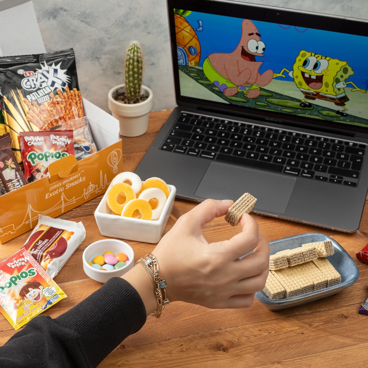 Ceres Gourmet International Exotic Snack Box Variety Pack, 20 Pieces of Foreign Snacks with Surprise Item, Turkish & European Treats Gift Box for Adults and Kids – Christmas, Thanksgiving & Holiday (): Midi