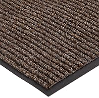 Vista 3 de Durable Spectra-Rib Tapete de entrada interior con respaldo de vinilo, 3 x 4 pies, color gris
