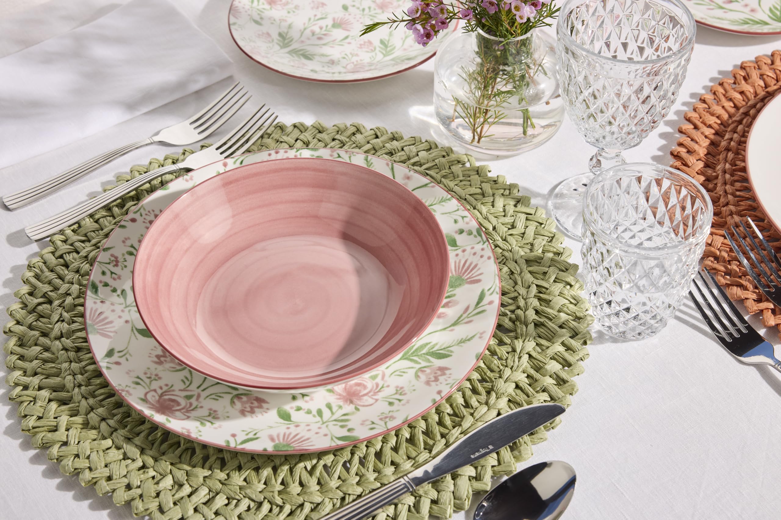 Tognana Lolita, Service de vaisselle pour 6 personnes 18 pièces, porcelaine, multicolore
