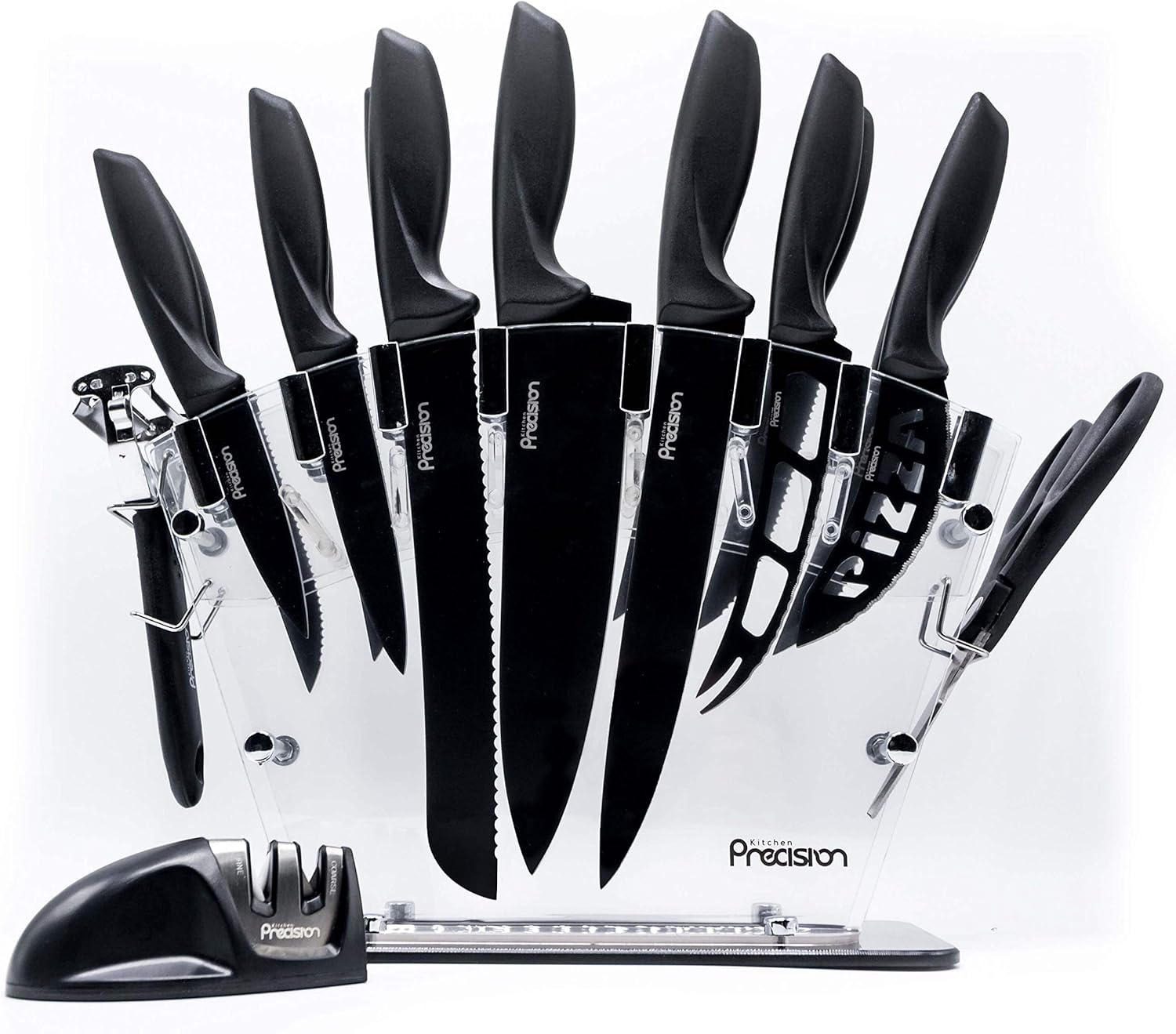 Kitchen Precision 17 Piece Knife Set Kitchen Utensil Set with