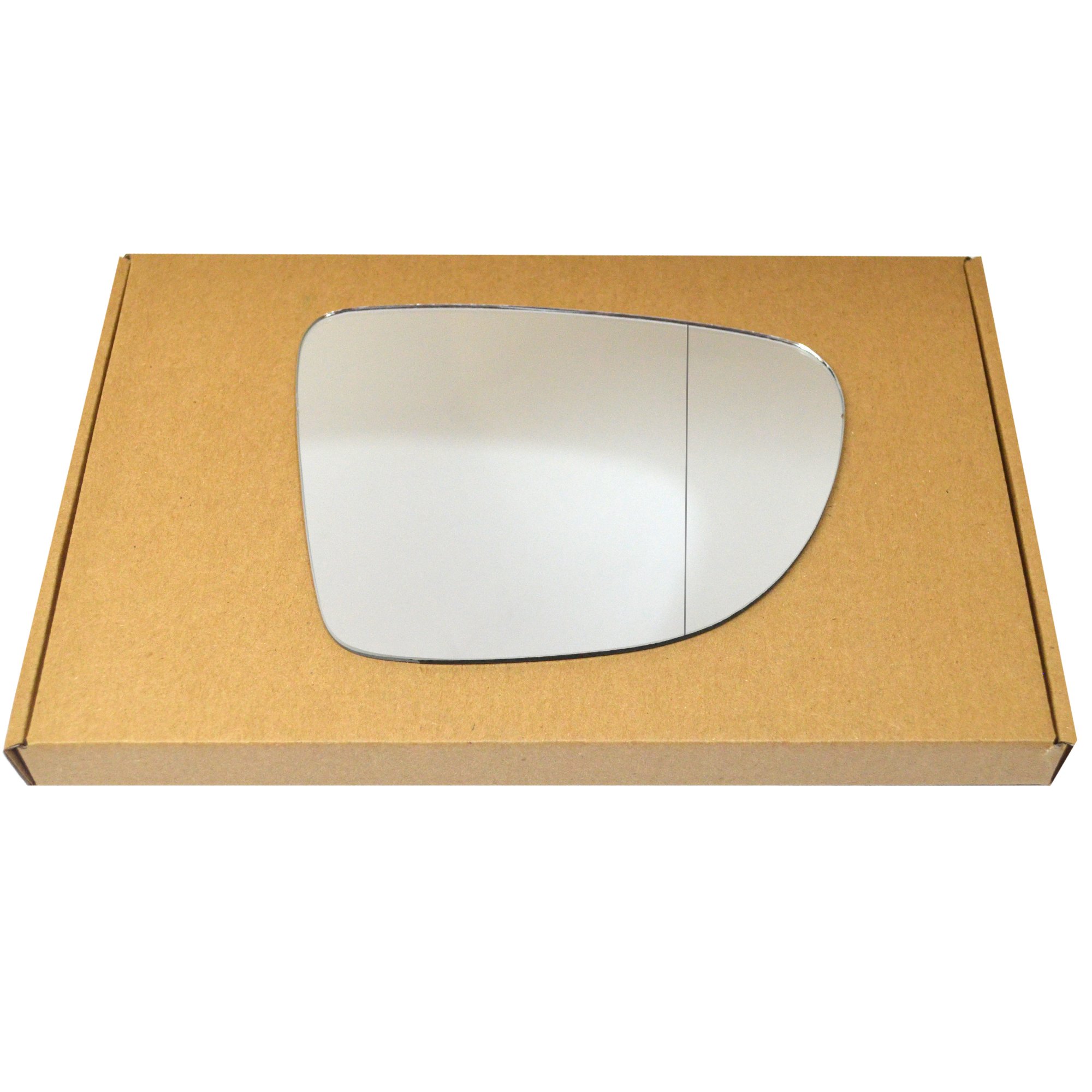 Wing Mirror Glass Right Compatible with Renault Clio 2012-2019 STICK-ON Driver Off Side with Blind Spot