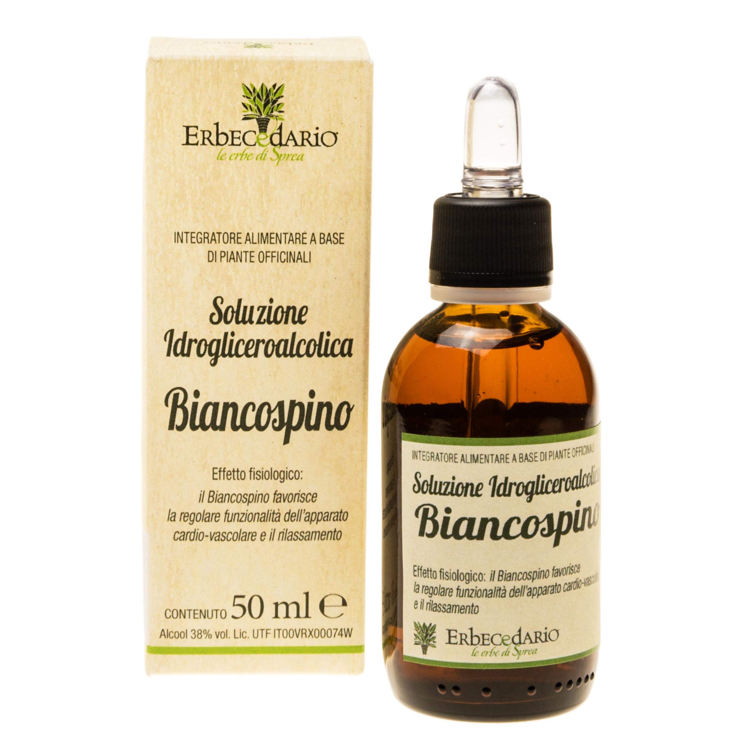 Biancospino Gemmoderivato Favorisce il benessere cardiovascolare ed aiuta il rilassamento dell'organismo, Biancospino gocce calmanti naturali contrasta nervosismo agitazione e stress - 50ml