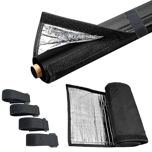 Outdoor Pipe Insulation Cover - 72" x 10.2" Weatherproof HVAC