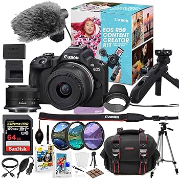 Amazon.com : Canon EOS R50 Mirrorless Camera with 18-45mm