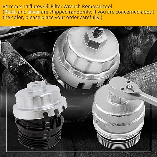 Miniatura 8 de La tapa del filtro de aceite del motor reemplaza a 15620-31060 1562031060 15643-31050 1564331050 compatible con Toyota 4Runner Avalon Camry FJ