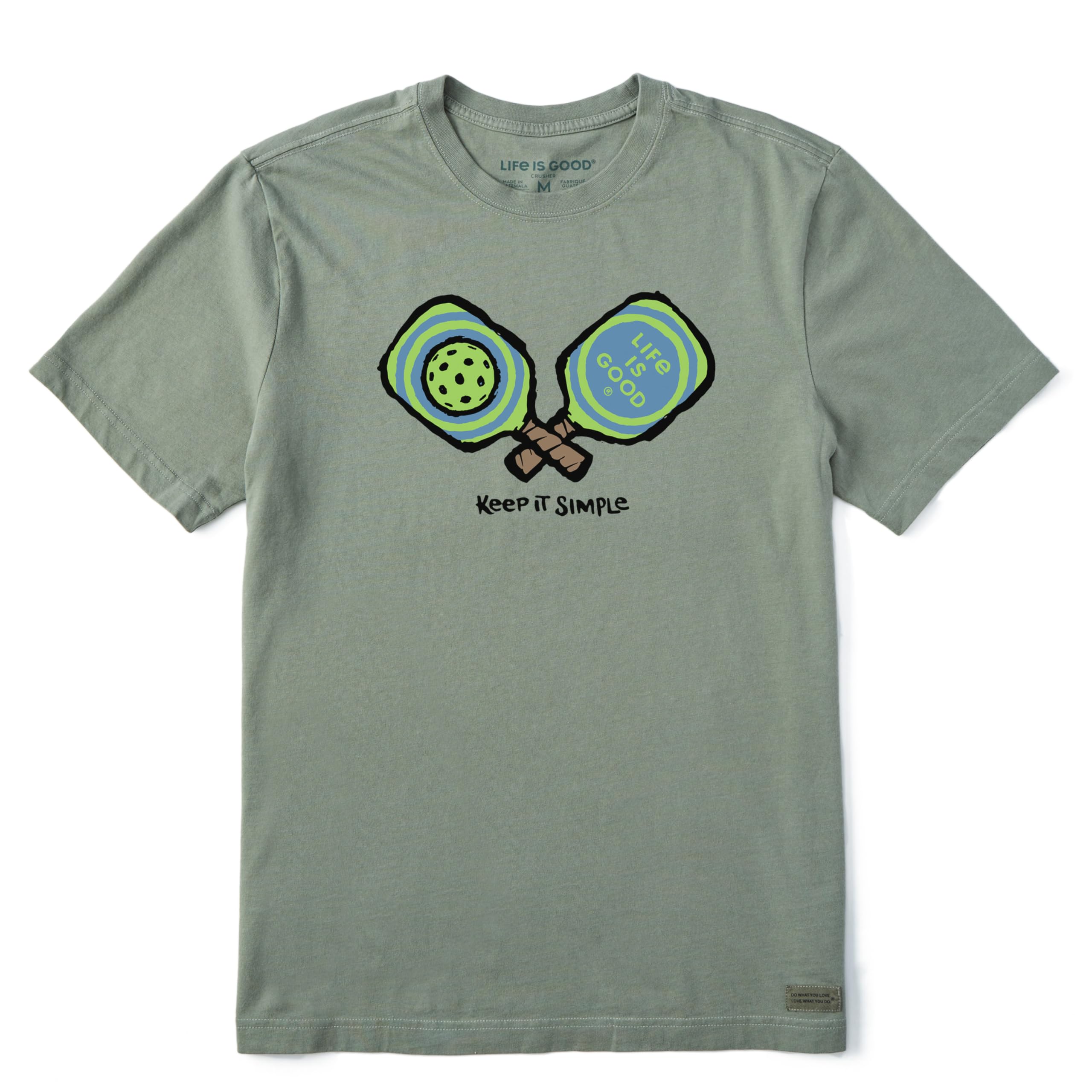 Life is Good Men's Crusher Tee, Short Sleeve Cotton Graphic T-Shirts, Keep It Simple