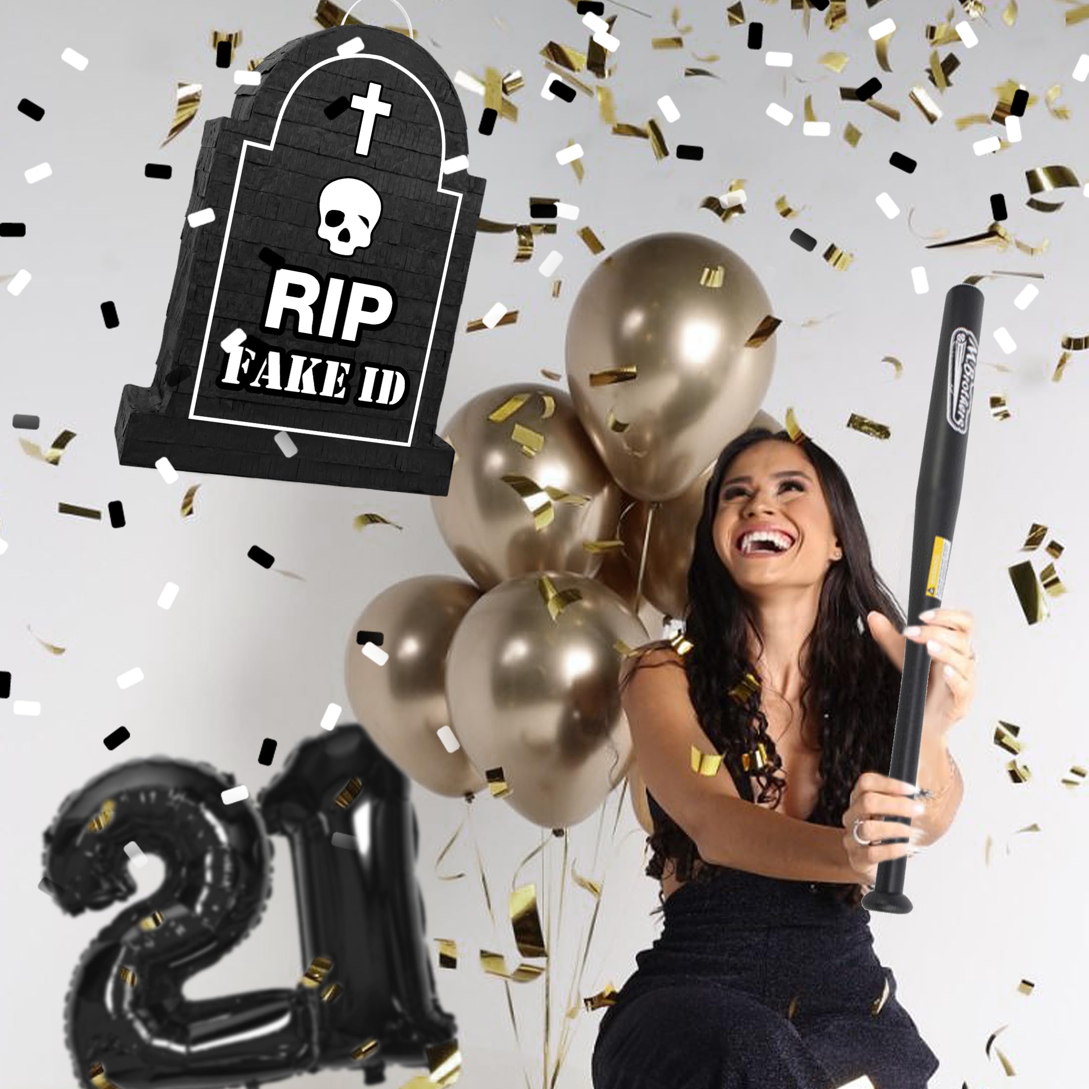Rip Fake Id Small MMF7 Coffin Shape Black Cute Piñata