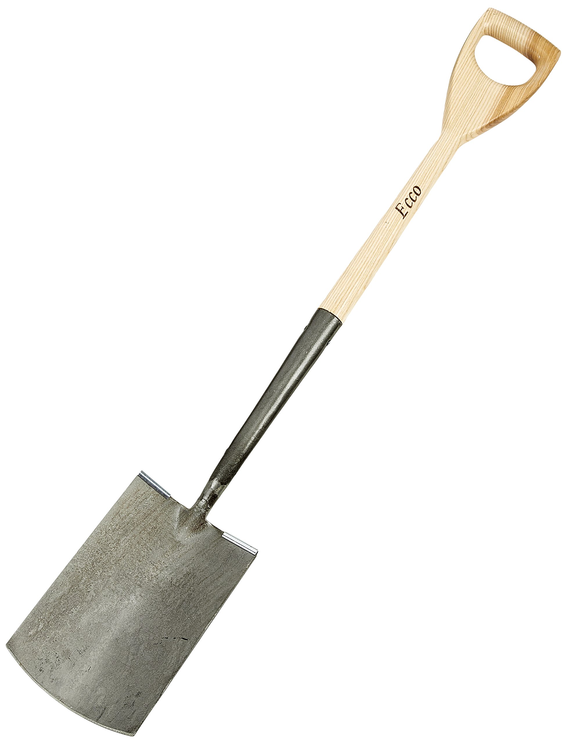 Idealspaten 11010236 Bauspaten ECCO Gärtner gestrahlt mit Tritt 65x29 cm, Silber, 40 x 25 x 15 cm