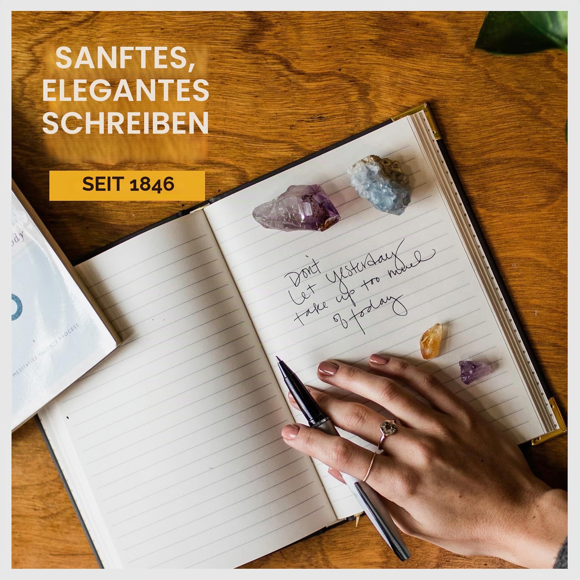 Cross ATX Rollerball (gefrästes Diamantmuster, Schreibfarbe schwarz, Strichstärke M, inkl. Geschenkbox) gebürstetes chrom