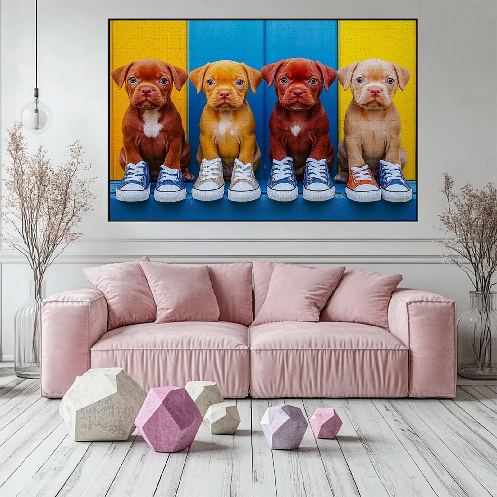 Puzzle 3000 elementów puzzle dla dorosłych pies 122 x 81 cm unikalne rzemiosło klasyczne 3D drewniane układanka do rodzinnych gier aktywnych, układanka do samodzielnego wykonania nawet do dekoracji
