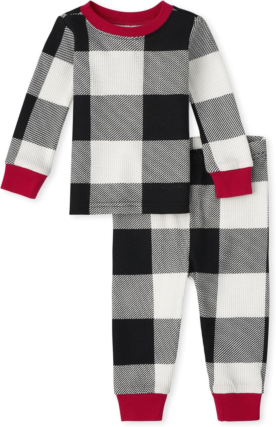 The Children's Place Family Matching, Plaid Waffle 2 Piece Pajama Sets