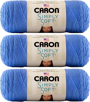 Caron Simply Soft Brites Yarn 3-Pack Berry Blue H9700B-9609