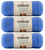 Caron Simply Soft Brites Yarn (3-Pack) Berry Blue H9700B-9609