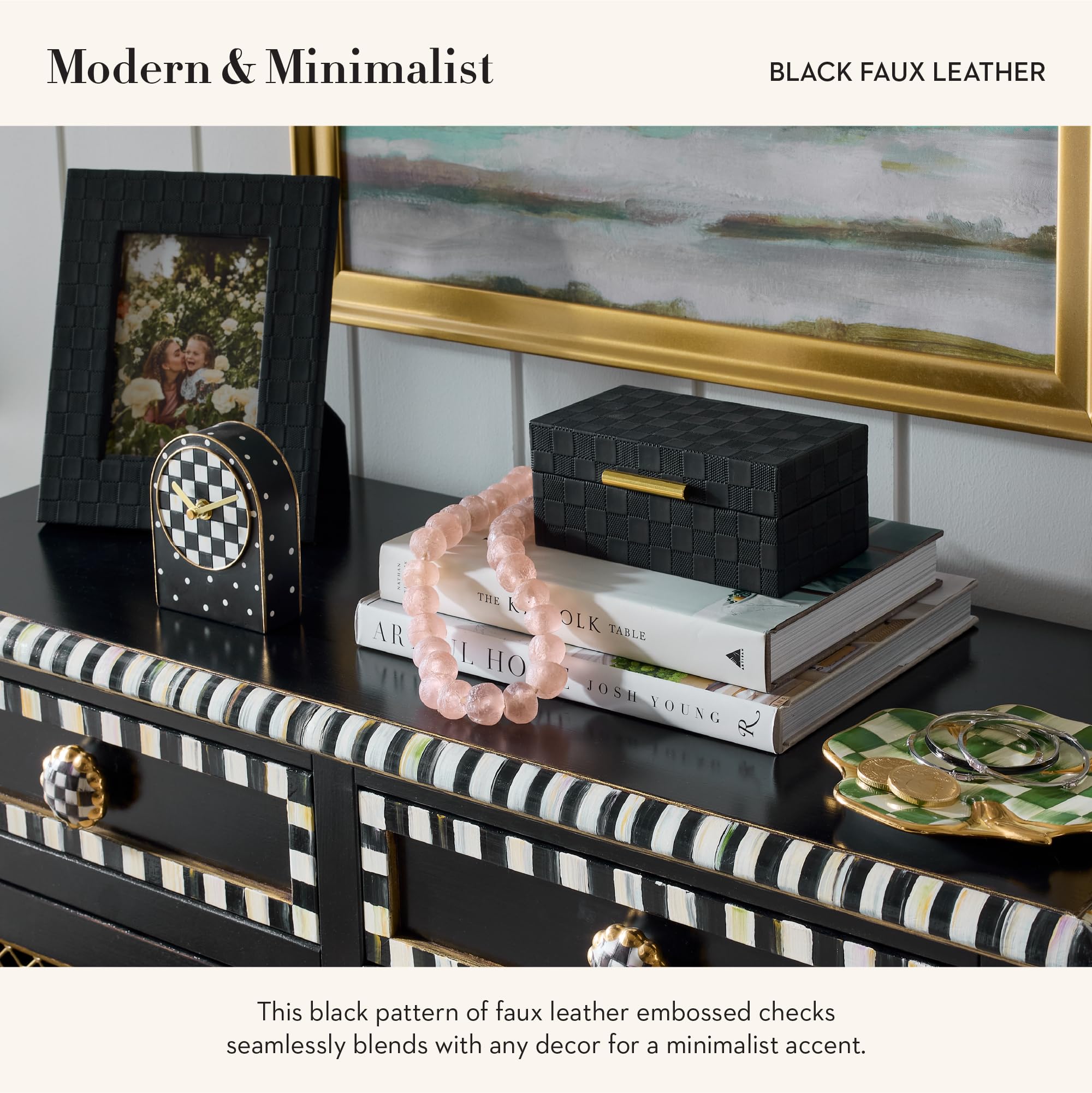 【美品】MACKENZiE-CHiLDS ジュエリーBOX Mackenzie Childs inspired jewelry box with gold accents and