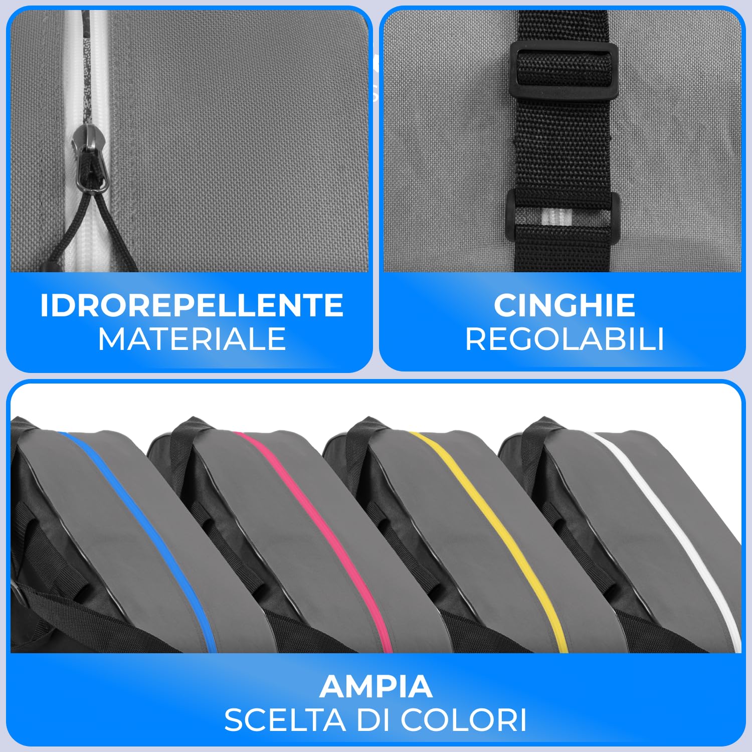 STYNGARD Borsa per pattini da ghiaccio - Borsa pattini ghiaccio e pattini in linea realizzata in materiale resistente - Modello Montreal