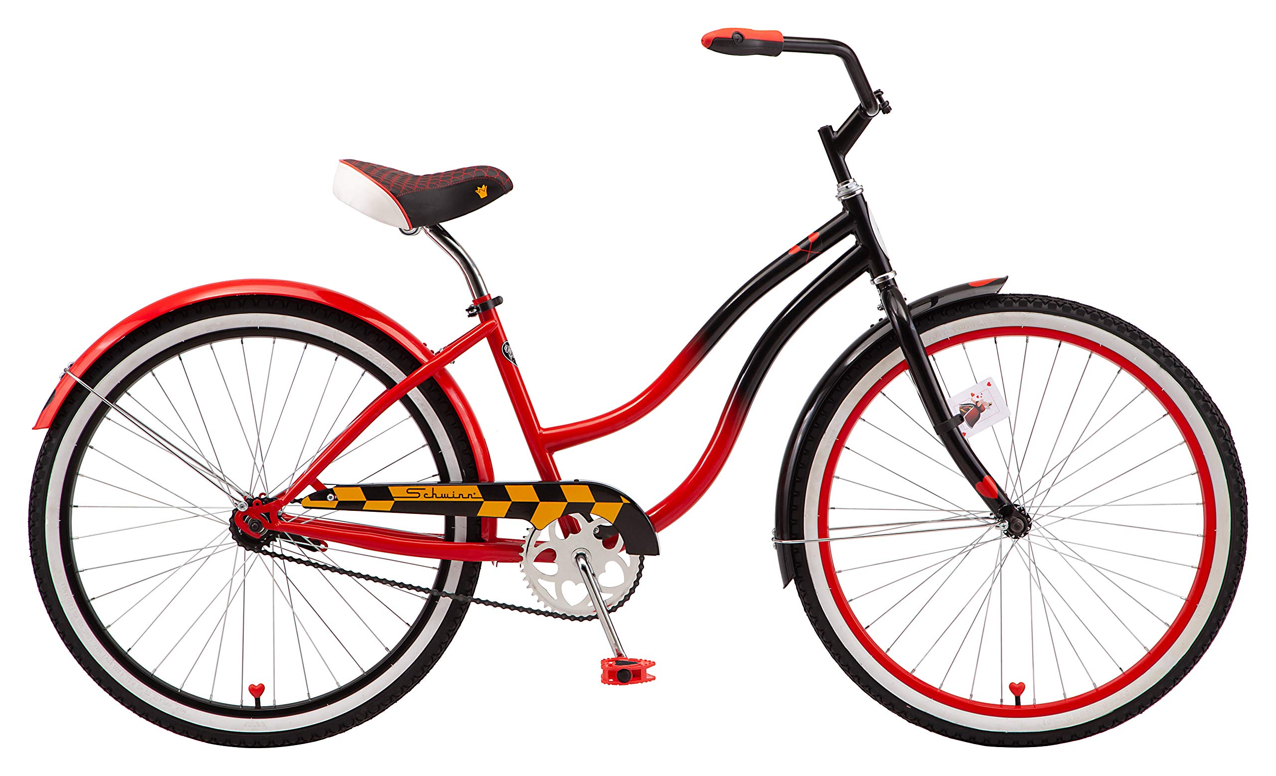 Schwinn Disney Queen Adult Classic Cruiser Bike, 26Inch Wheels, Low Step Through Steel Frame