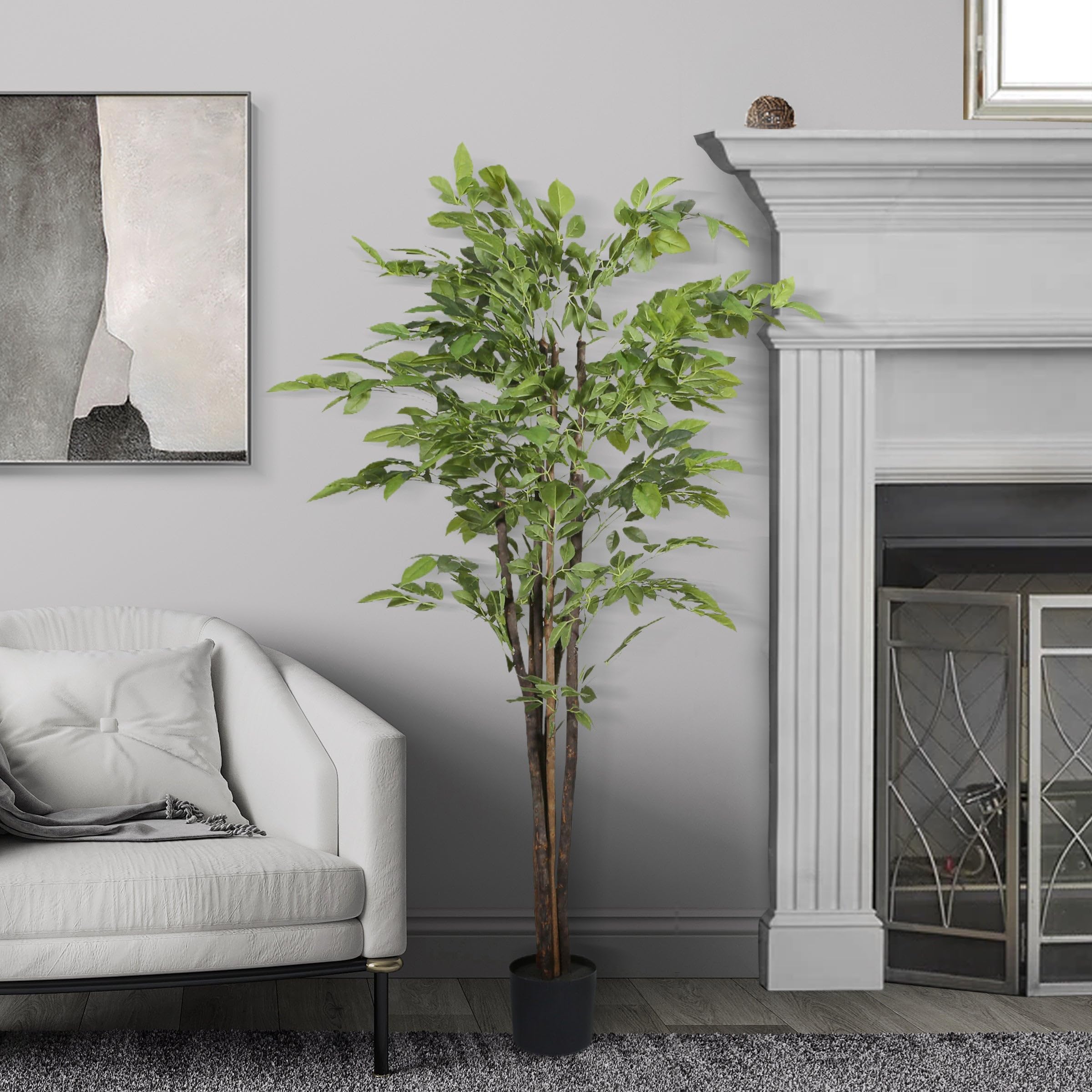 Seasonal LLC Artificial Potted Ficus Tree 67in