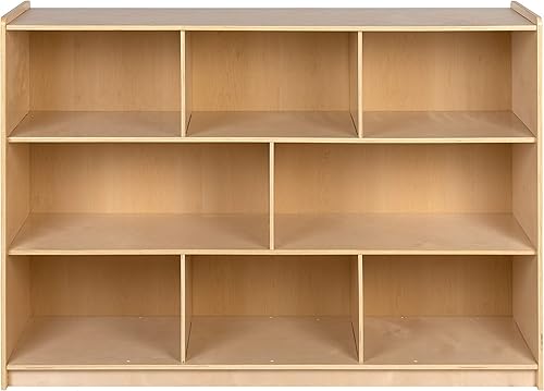 Miniatura 32 de EMMA + OLIVER Gabinete de almacenamiento de madera del aula de la escuela de 5 secciones para uso comercial o doméstico