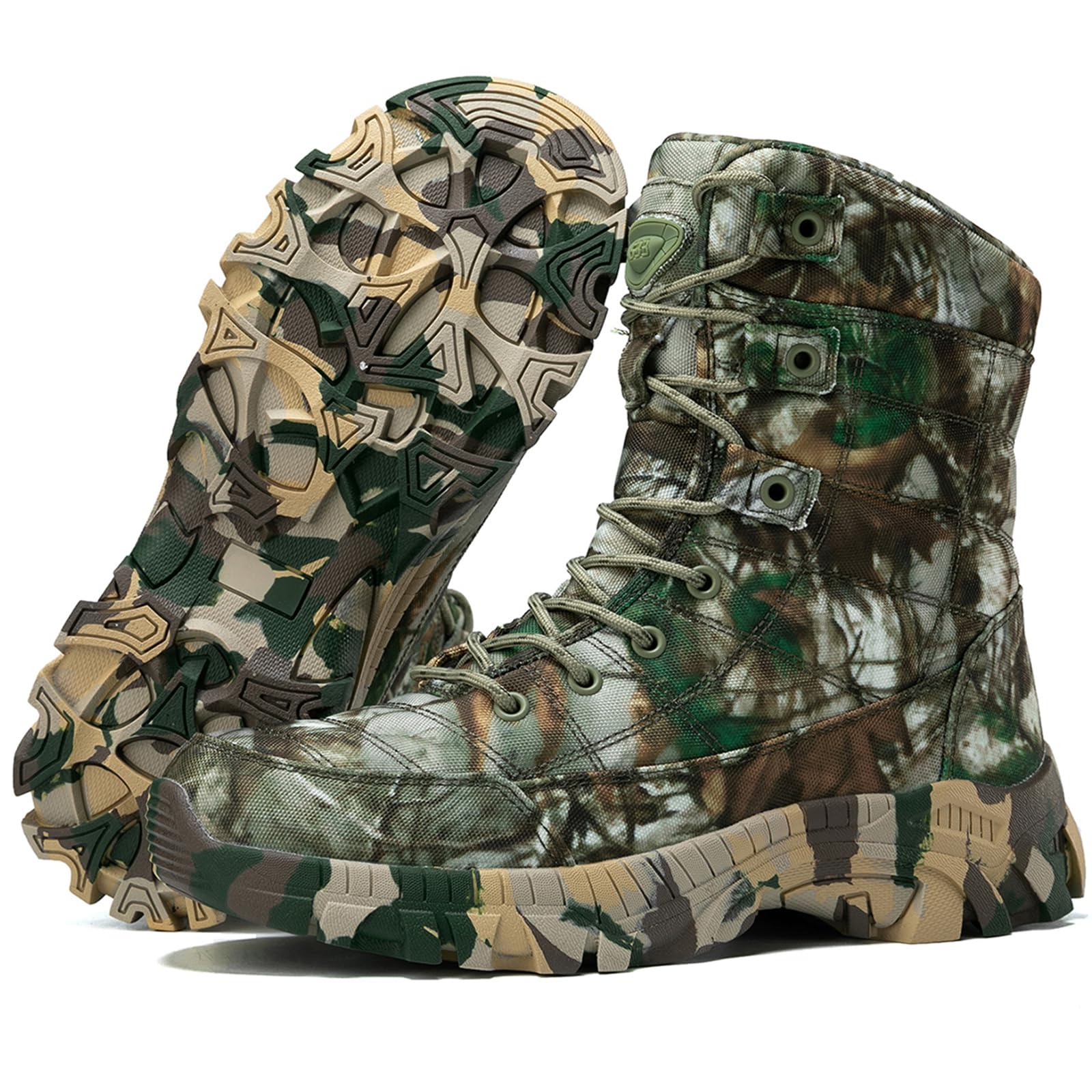 Botas de caza de camuflaje para hombre, duraderas, antideslizantes, tácticas, militares, de combate