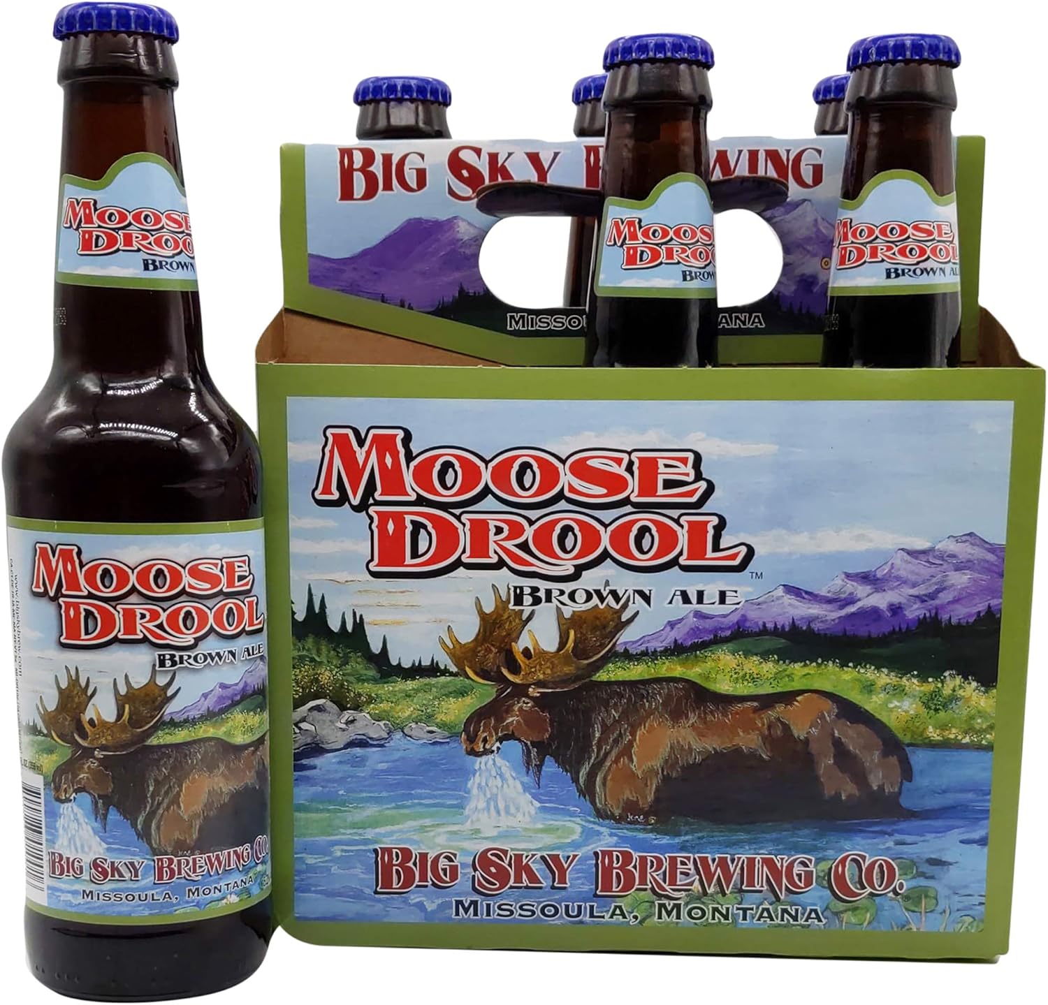Big Sky Moose Drool Brown Ale, 6pk, 12 oz Grocery & Gourmet Food