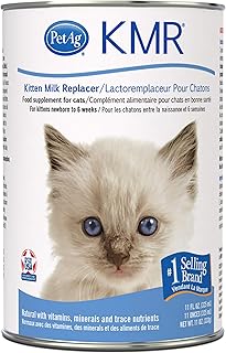 PetAg KMR Liquid Replacer for Kittens & Cats, 11oz Can, Whites & Tans (99509-1)
