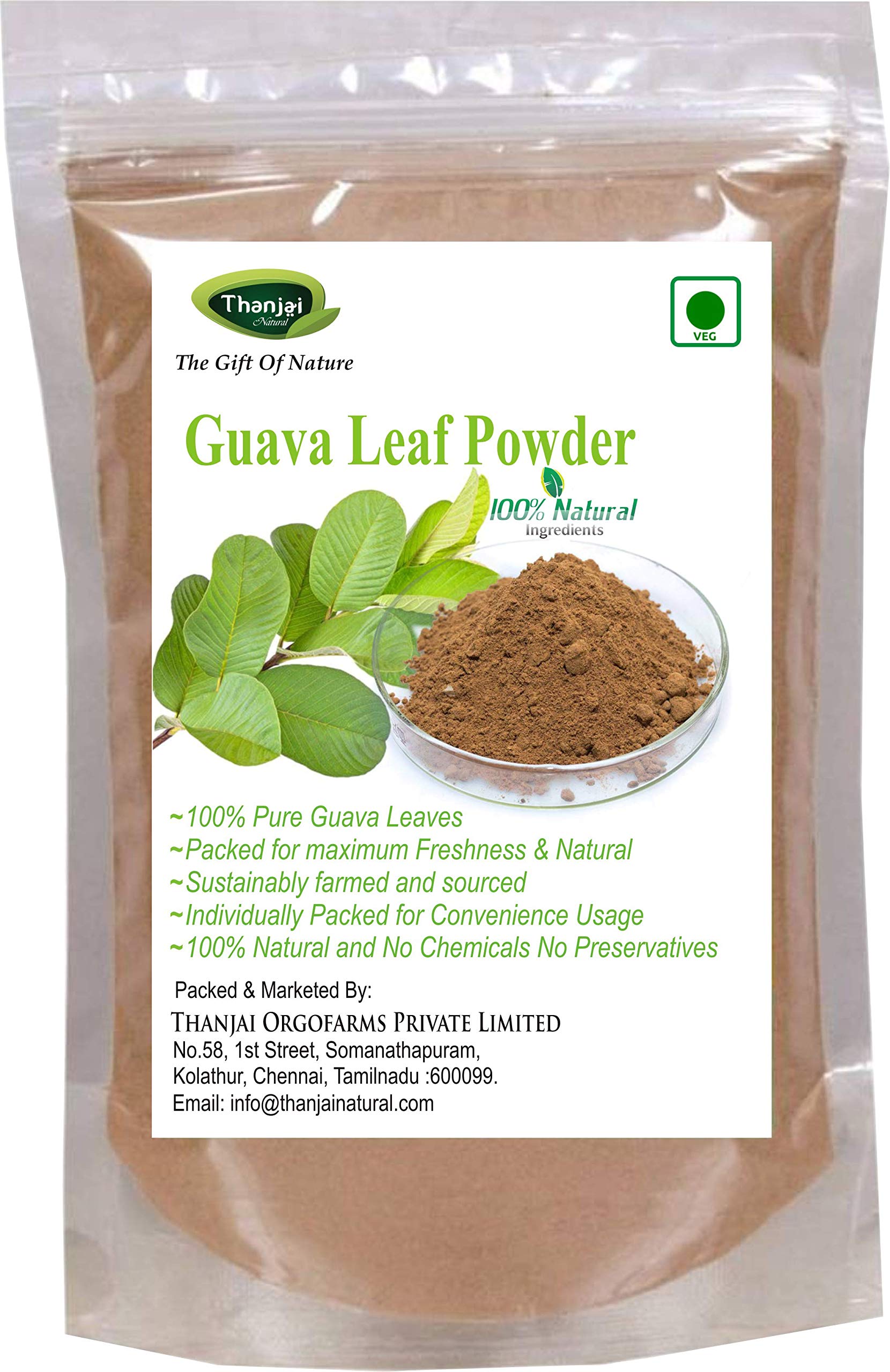 Guava Brown (Sun Dried) Leaf Powder 250grams Pure 100% Natural/No Preservatives (B091PR1HP3) Amazon Price History, Amazon Price Tracker