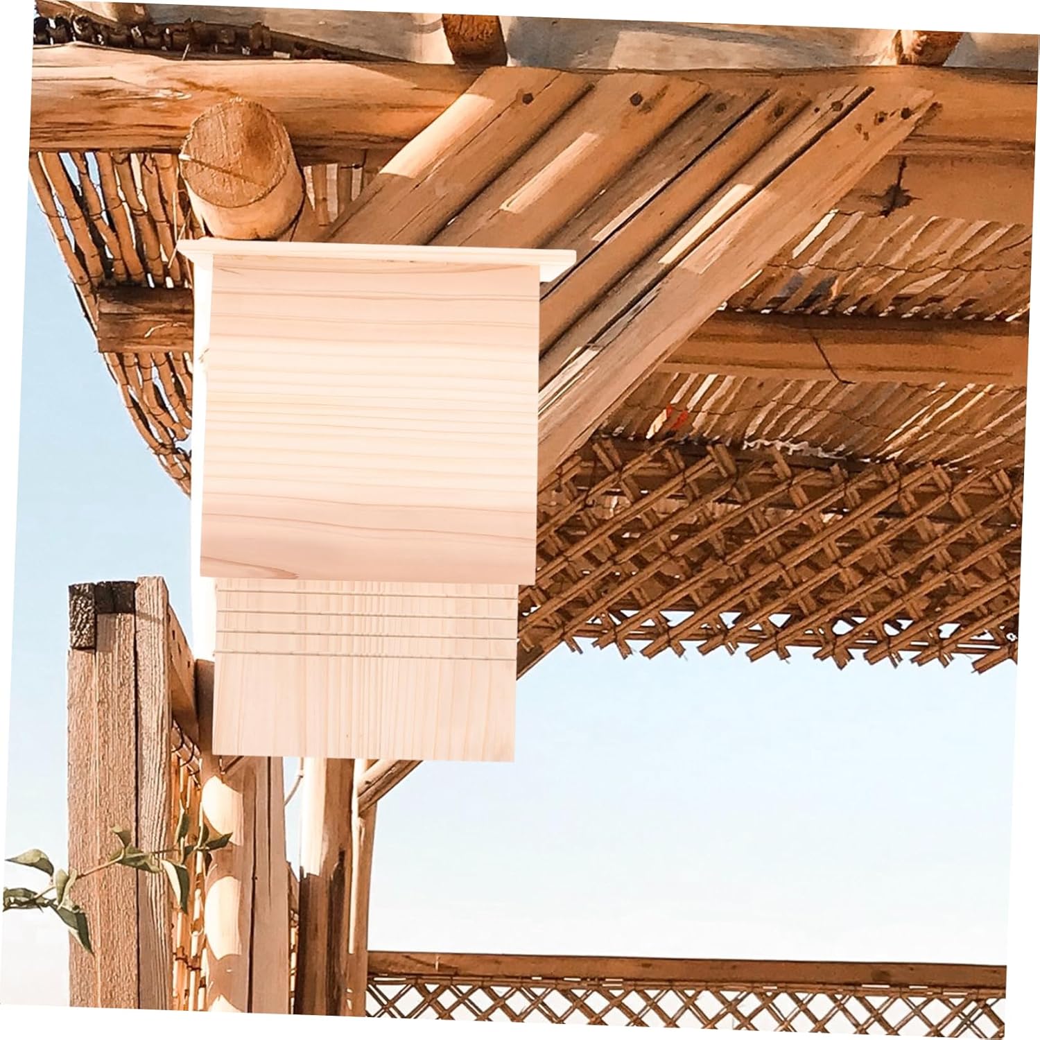 Bat Bat Box for Garden Backyard Use Habitat Easy to Install Design for -Term Use