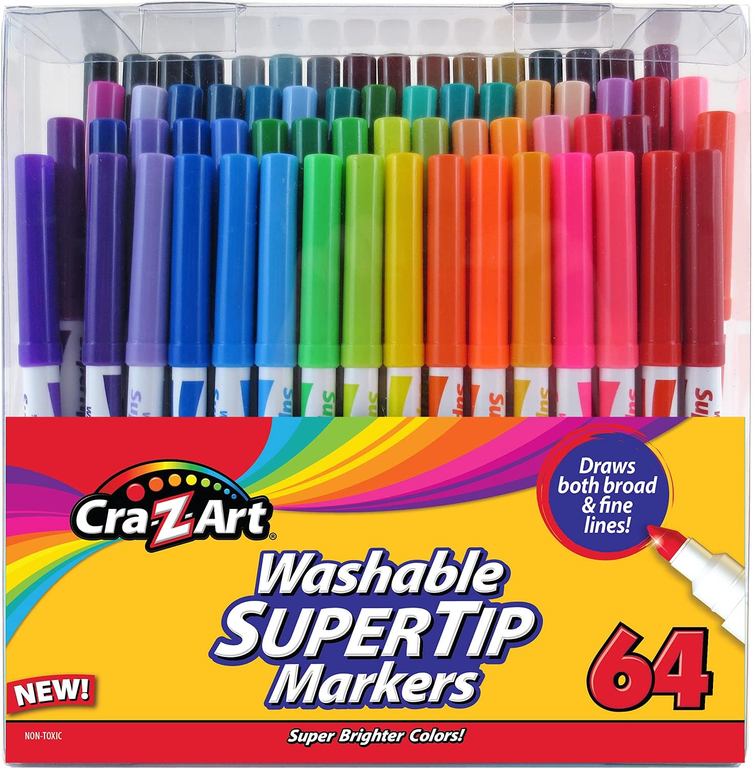 Larose Industries 10128 Crazy Art Super Tip Marker 64Pc