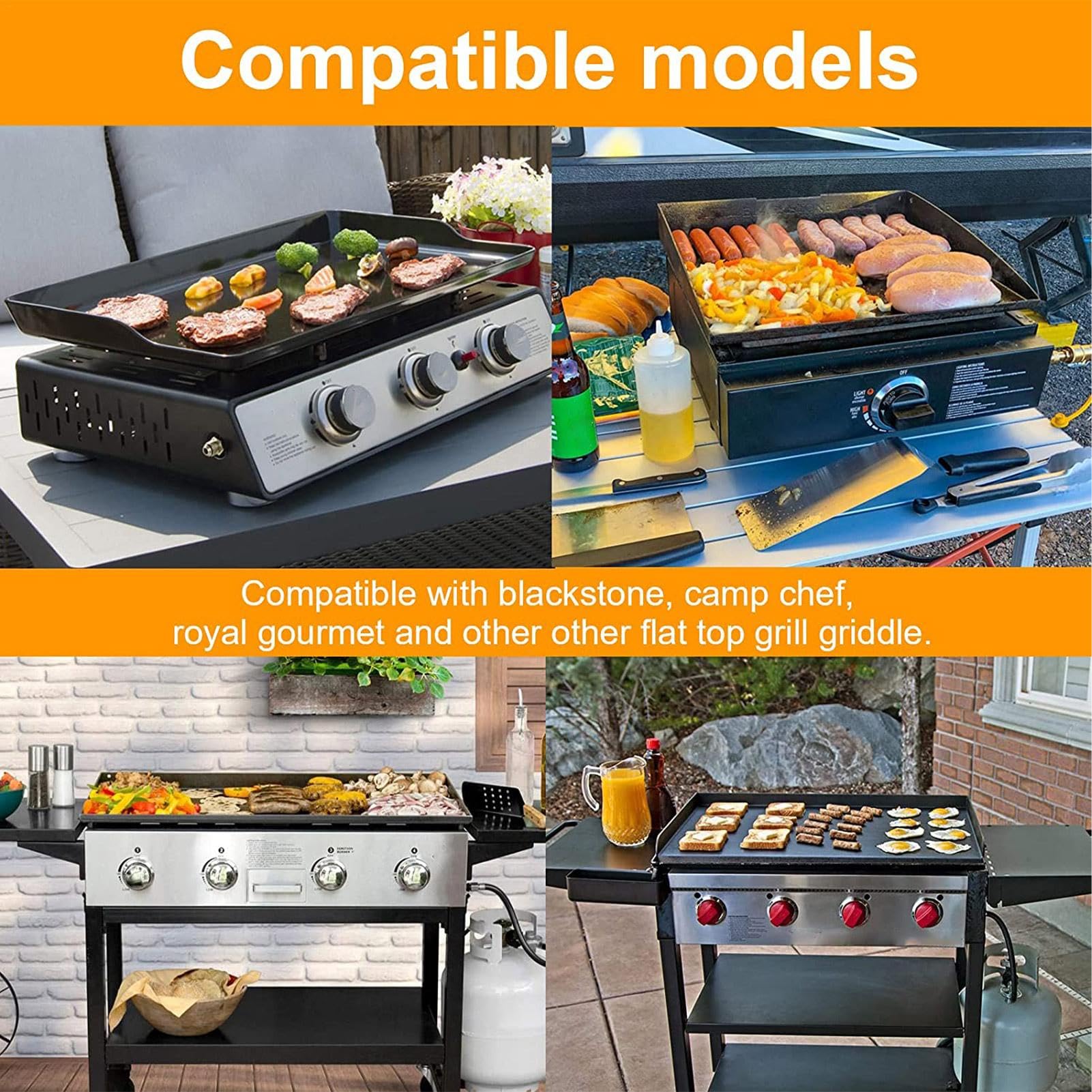 5 supporti per spatole da barbecue in acciaio , supporto per utensili