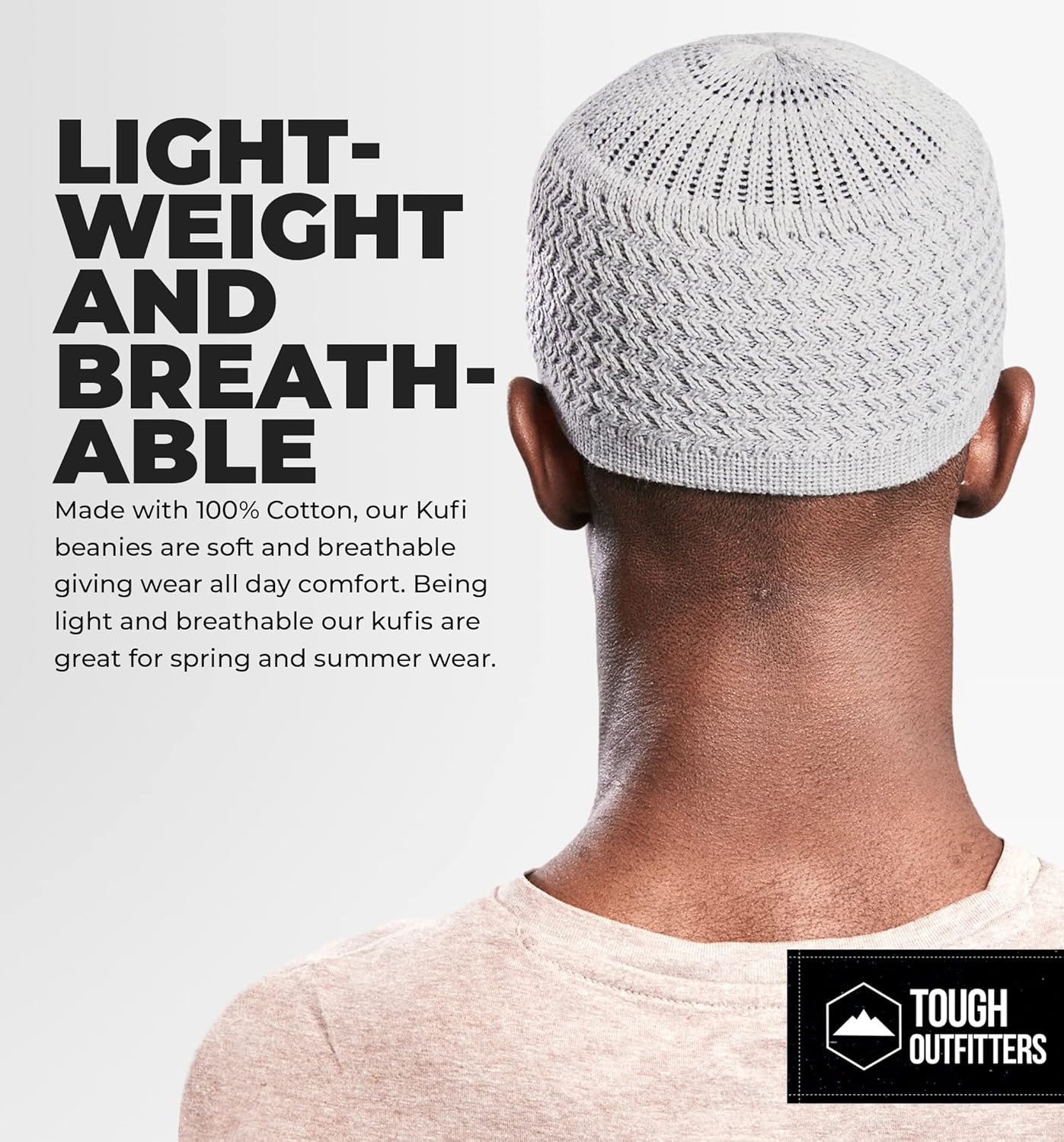 Tough Headwear Kufi Hat - Kufi Hats for Men Muslim, Turkish Kufi Cap - Image 3