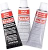 AMACO Rub n Buff Wax Metallic Finish Grey Kit - Ebony Silver Leaf and Pewter 15ml Tubes - Versatile Gilding Wax for Finishing Furniture Antiquing and Restoration - 3 Rub and Buff Colors