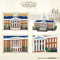 Vista 3 de Bloques de construcción micro, mundialmente famosa escuela de negocios bloque de construcción conjunto 3047 PCS arquitectura modelo de construcción