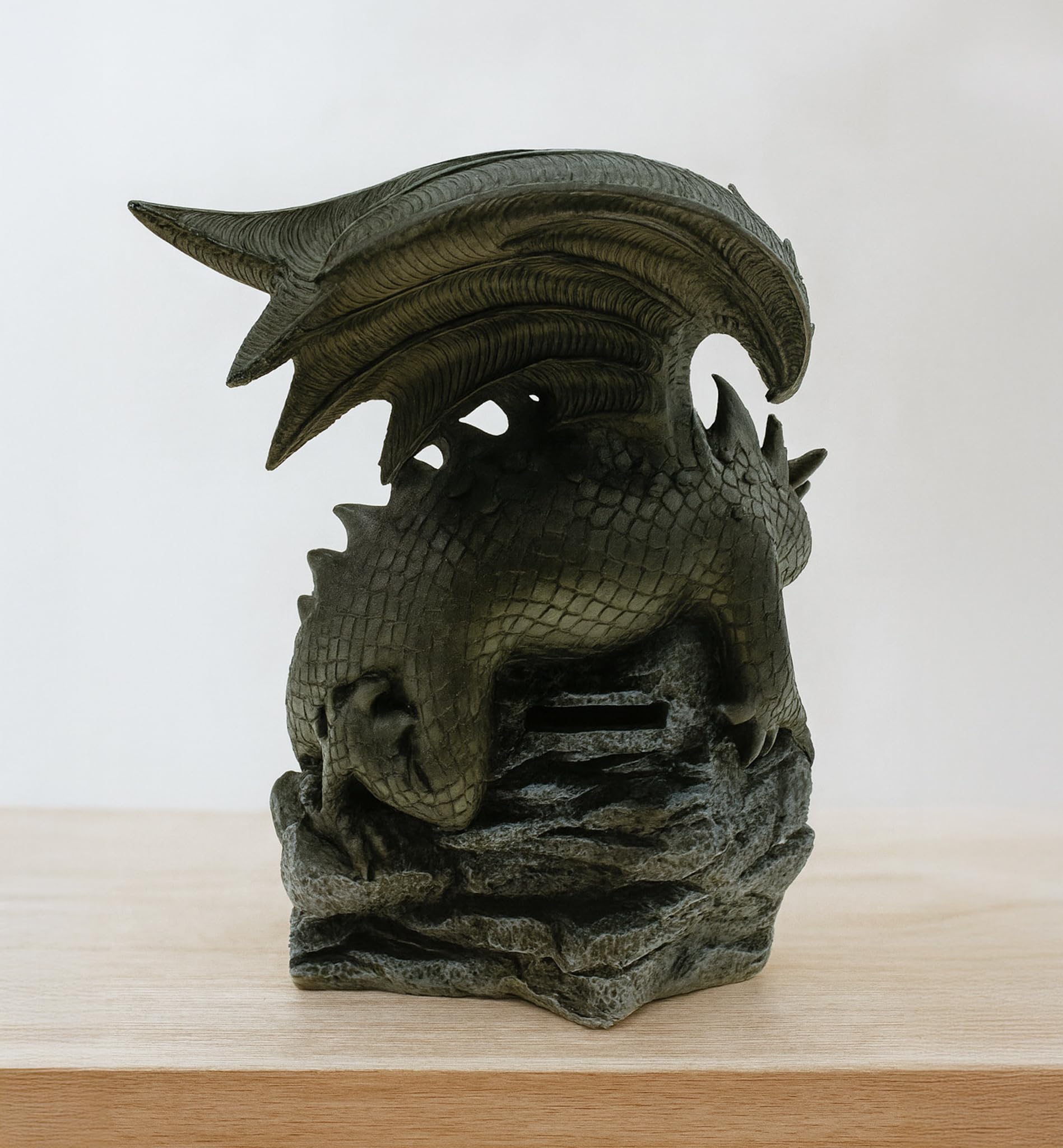Kremers Schatzkiste XXL Tirelire Dragon Gardien 21 cm en polyrésine Tirelire Dragon