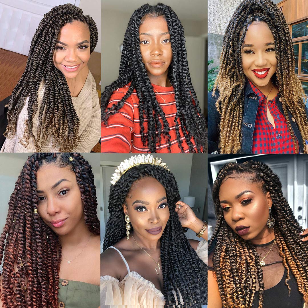 6 Packs Passion Twist Hair Water Wave for Butterfly locs Crochet Hair