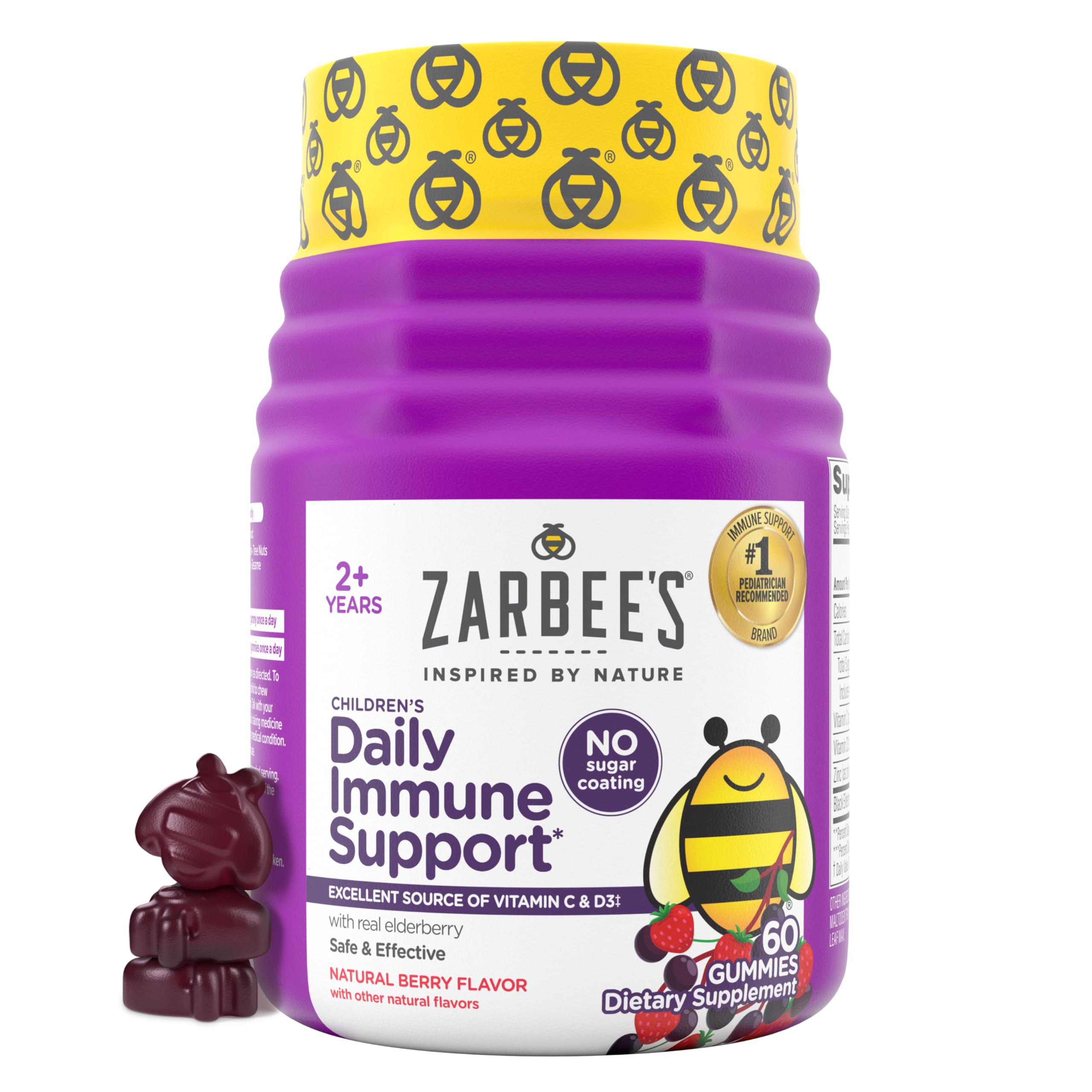 Zarbee's No Sugar Coating Elderberry Gummies - herbal supplements | Mubboo
