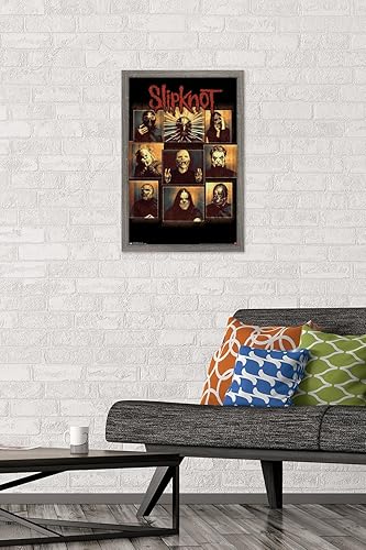 Miniatura 80 de Trends International Slipknot - Póster de pared a prueba de balas, 34 pulgadas de largo x 22.4 W, paquete de póster y clip prémium Paquete de póster