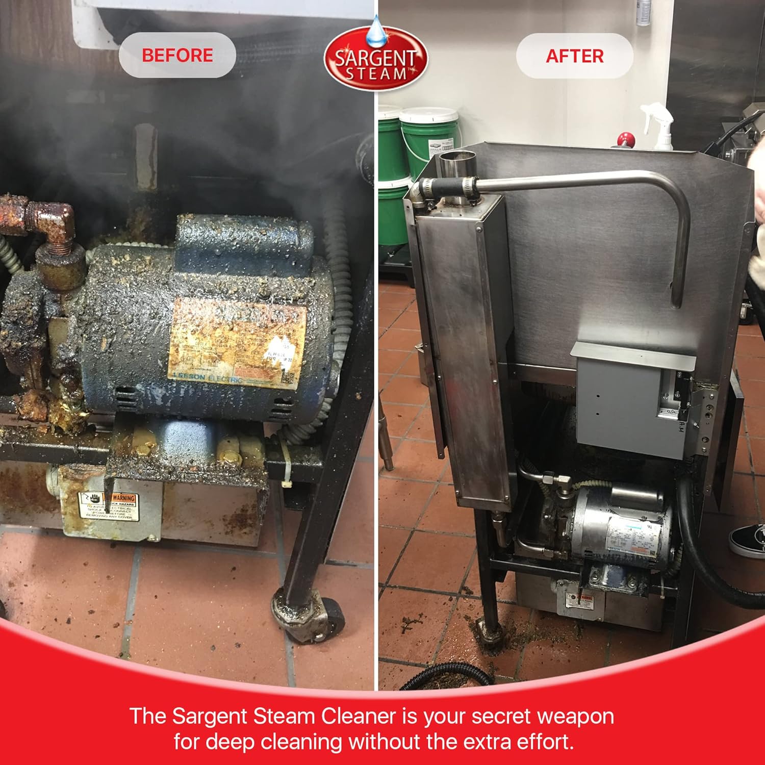 review Sargent Steam Cleaner Heavy Duty - Multi-Purpose Steam Machine, Professional Steam Cleaner for Car Detailing, Tile and Grout, Window, Shower, Oven - Complete Cleaning Needs