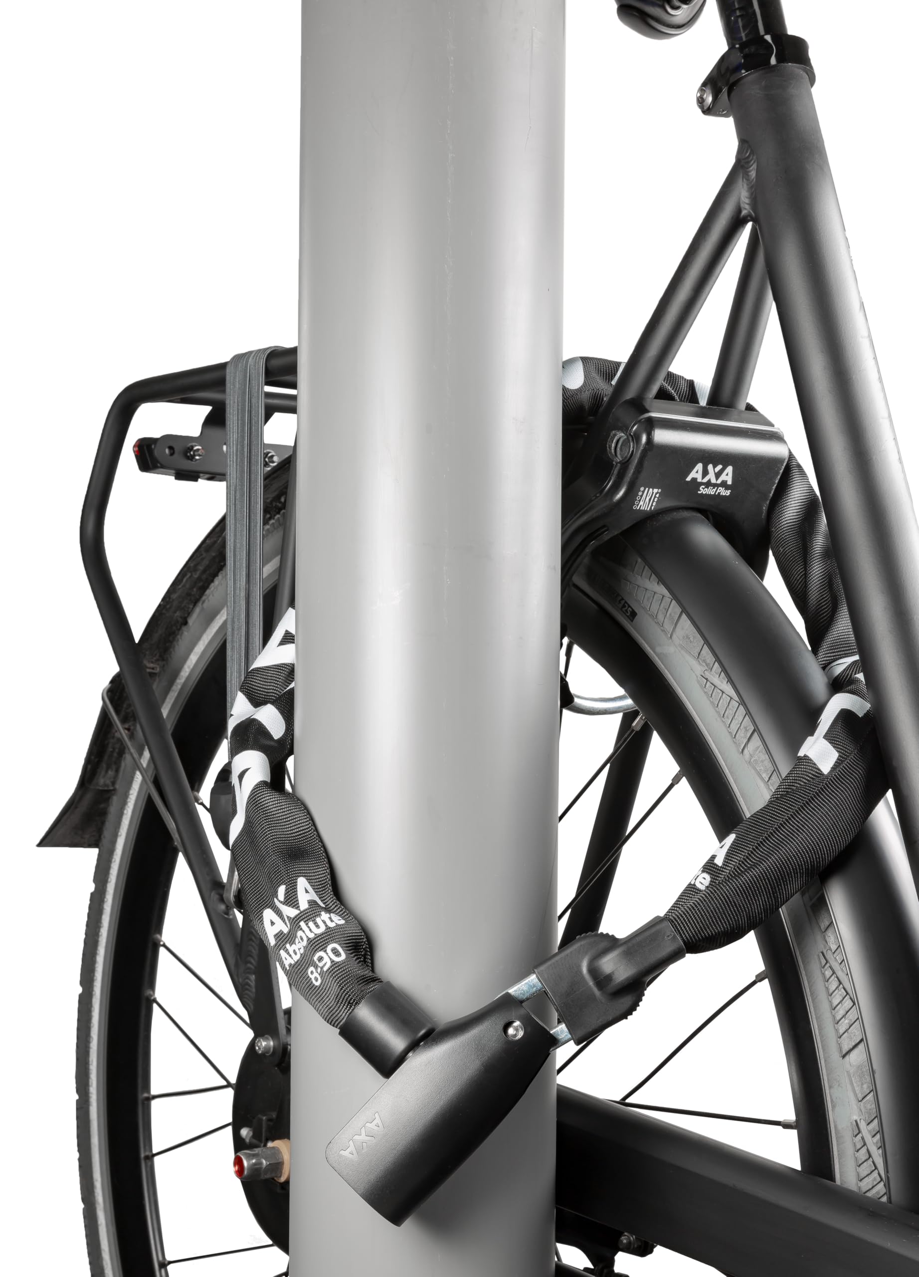 AXA 59081195KS Absolute 8-110 - Lucchetto a catena, 110 cm, colore: Nero