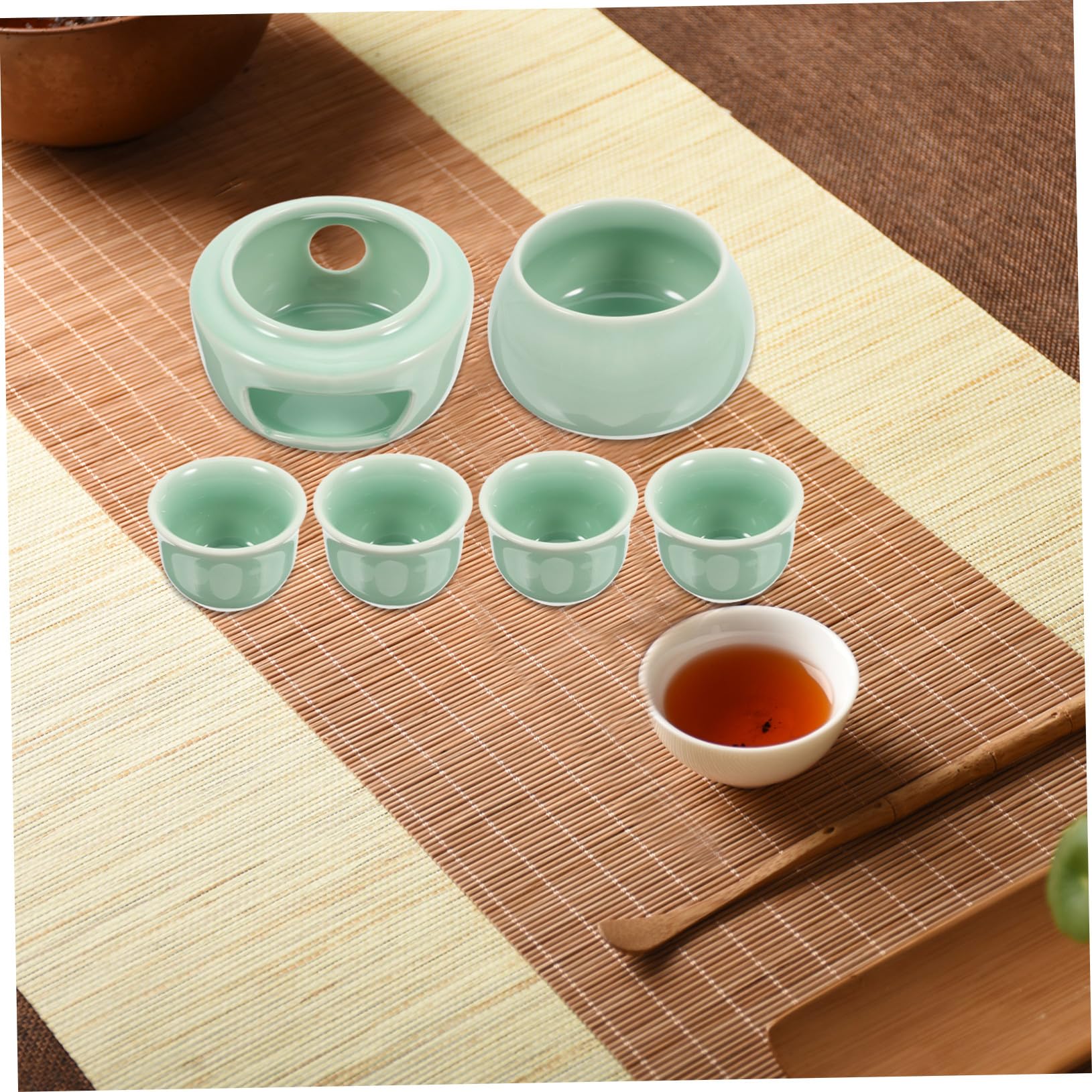 Japanisches Sake Set 1 Satz aus Keramik mit Tokkuri Flasche
