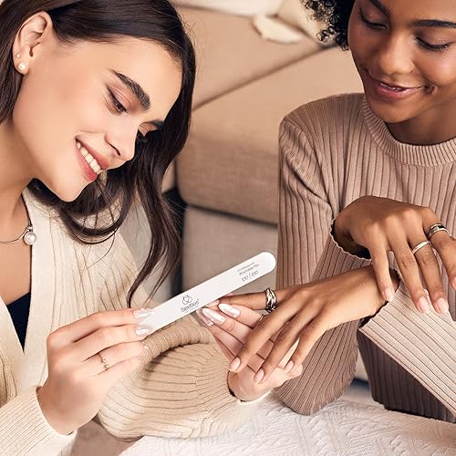 Miniatura 4 de Beetles Colección Sunset Soiree 20 unidades de esmalte de gel para otoño de tonos naranja-rojo morado y azul y con brillantina más acabado y base