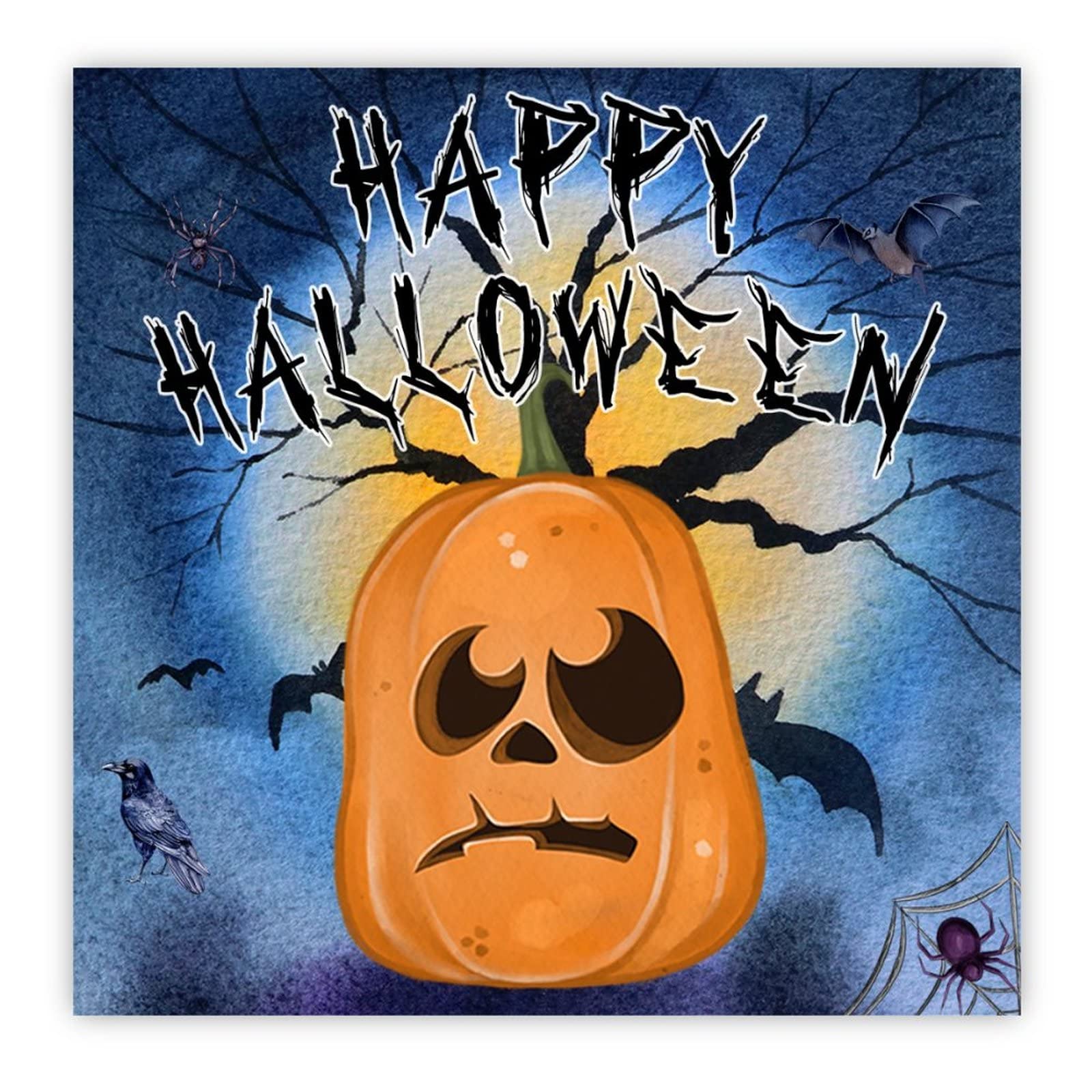Signes en bois Happy Halloween pour décorer votre salon hanté