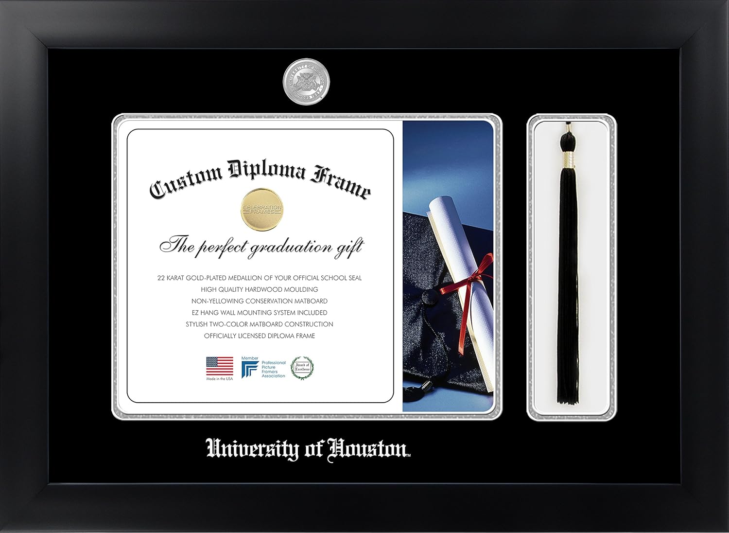 Infinity Diploma Frame, Black