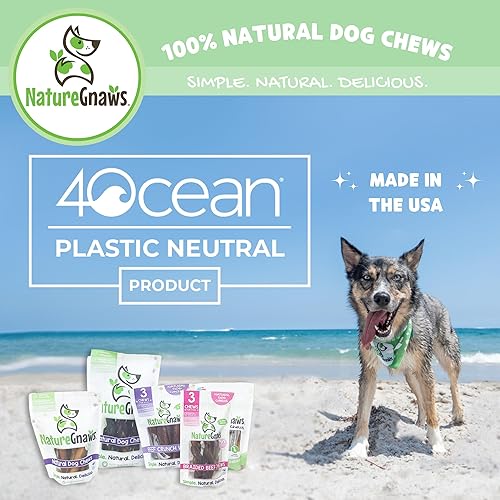 Miniatura 7 de Nature Gnaws Cecina de pollo para perros, fabricada en los Estados Unidos, golosinas masticables naturales de primera calidad para perros, sin